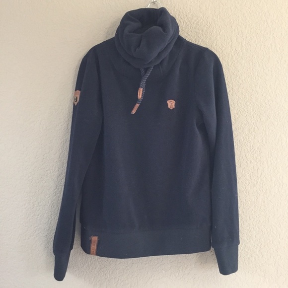 Naketano Make New World Blue Fleece Pullover Large